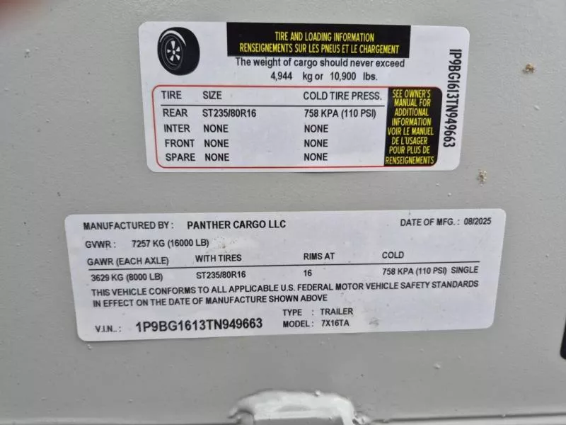 new Dump Trailers Panther Cargo  for sale, in Mima, FL Thumbnail 9