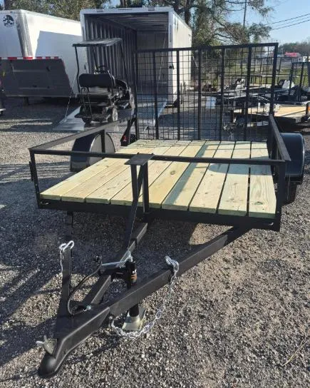 2025 Homemade 6 x 8 Trailer with New Wood, Paint, Jack & Chains