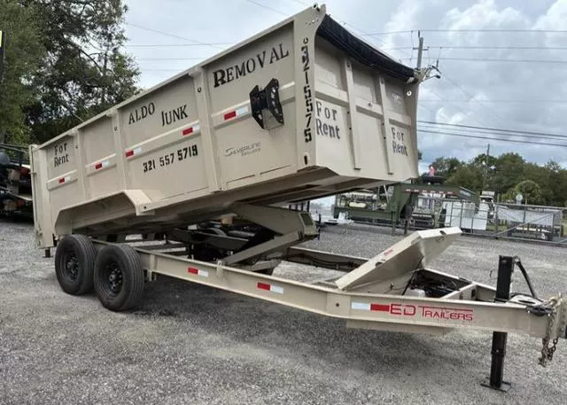 2025 ED Trailers 7 X 16 DUMP TRAILER WITH 14K TANDEM AXLES *NOT FOR RENT* *FOR SALE ONLY*