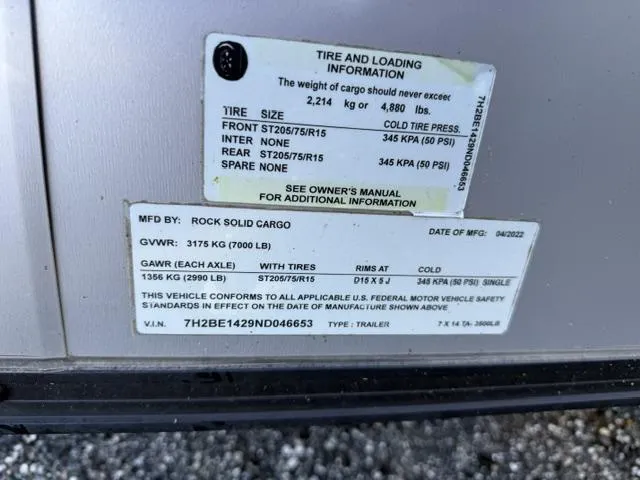 used Cargo (Enclosed) Trailers Rock Solid Cargo  for sale, in Mima, FL Thumbnail 3