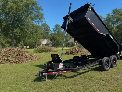 2026  7x14 Weekend Rebel Dump Trailer – 14K GVWR for Yard Debris & Brush Hauling  Dump Trailer