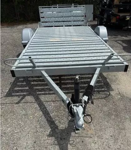 2026 Karavan Trailers KARAVAN 6 X 12 GALVANIZED STEEL UTILITY TRAILER WITH PERFORATED STEEL PLANK