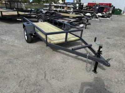 2025 Homemade 4x9 Utility Trailer for Sale – New Wood & Lights | Compact Homemade Trailer