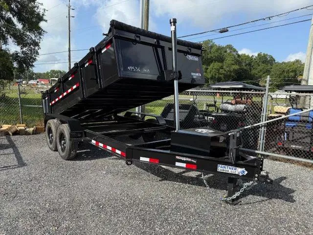 2025 Panther Cargo LLC Panther Cargo 7 x 14 Tandem Axle Dump Trailer with 14K Capacity and 2' Walls