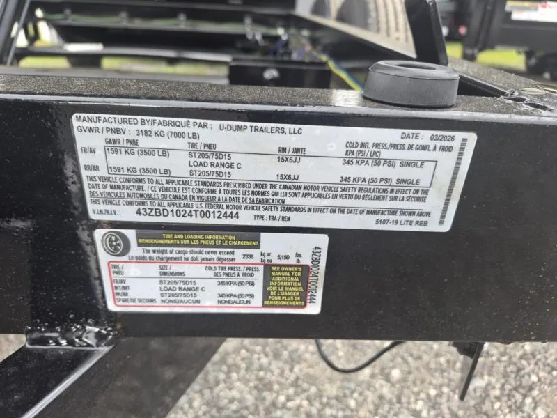 new Dump Trailers U-Dump  for sale, in Mims, FL Thumbnail 10