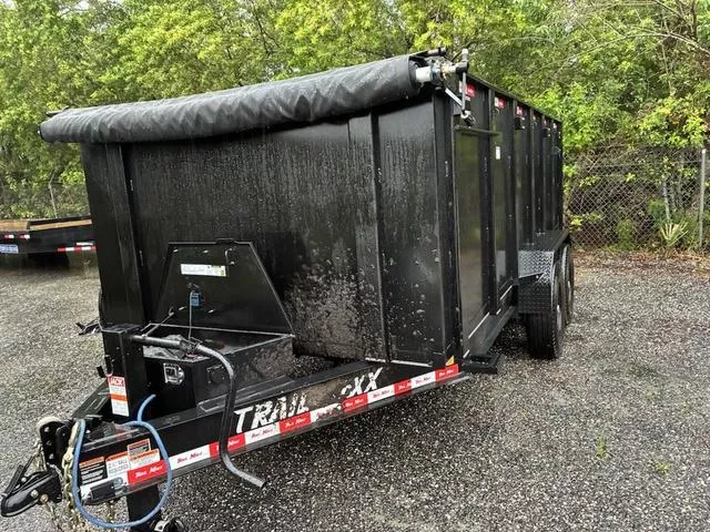 2025 Trailmaxx 7 X 16 BLACK DUMP TRAILER WITH DUAL 7K AXLES