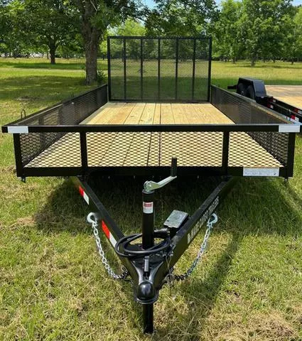 2026 Ware Cargo Trailers 7 x 16 Utility Trailer with 2' Mesh Sides and 7,000 Capacity