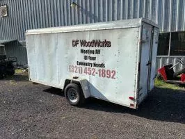 2009 Unknown Enclosed Single Axle 6 x 14 Cargo Trailer with Barn Doors and Side Door