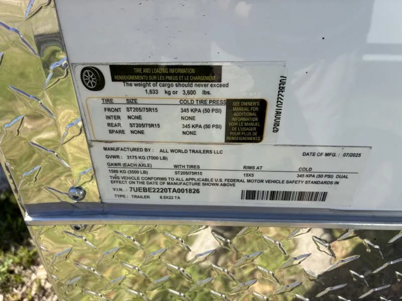 used Cargo (Enclosed) Trailers All World Trailers  for sale, in Mims, FL Thumbnail 3