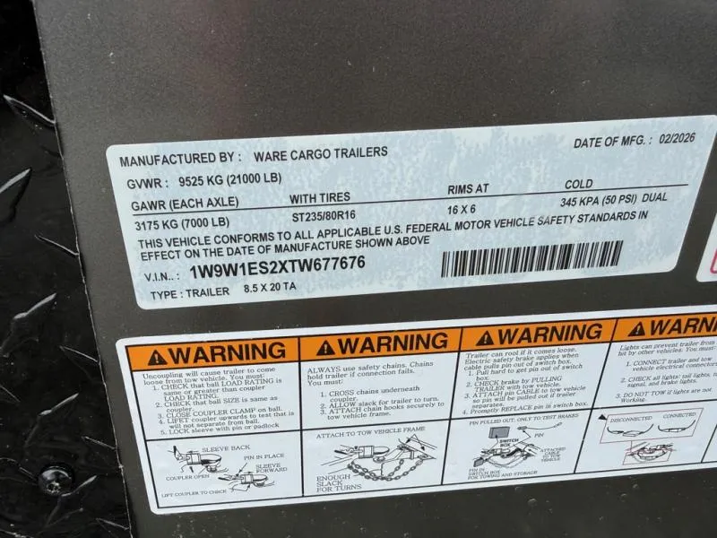 new Cargo (Enclosed) Trailers Ware Cargo Trailers  for sale, in Mima, FL Thumbnail 17