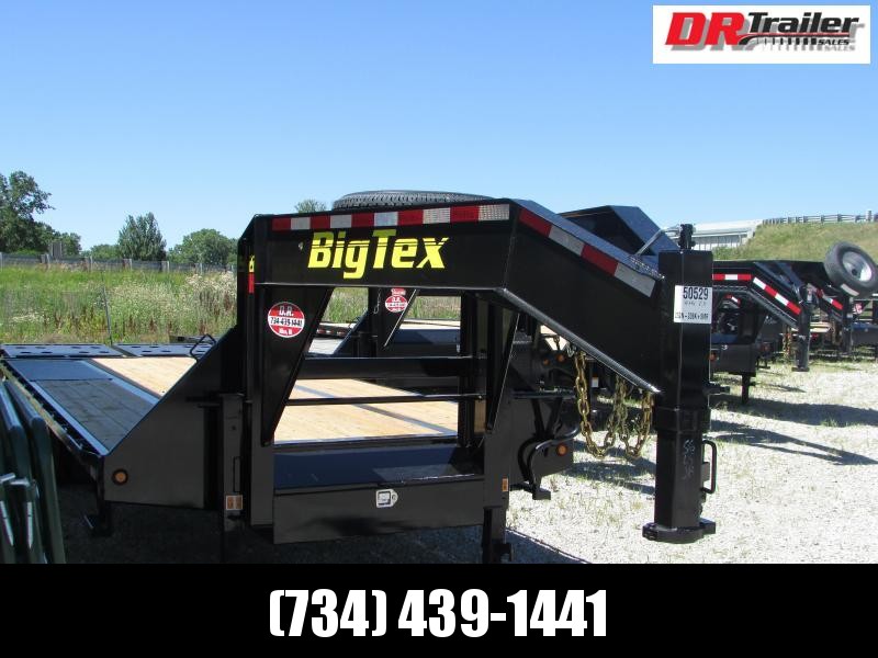Big Tex Trailers 25 ft Mega Ramps Gooseneck Flatbed Trailer Big Tex Trailers 25 ft Mega Ramps Gooseneck Flatbed Trailer