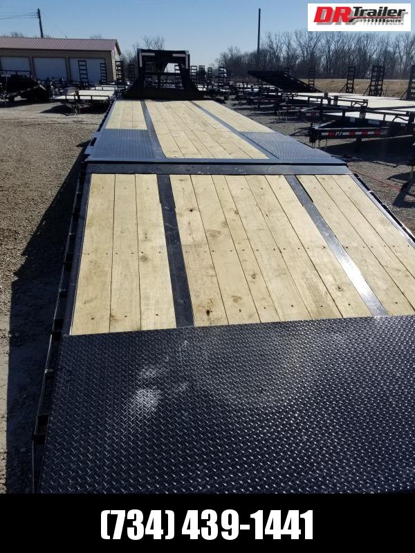 PJ Trailers 34 HYDRAULIC DOVETAIL GOOSENECK Equipment Trailer Near Me