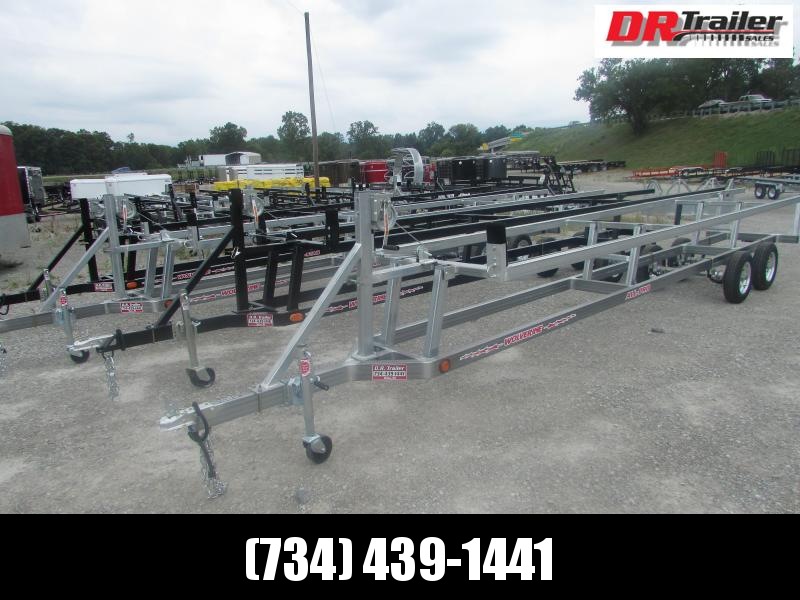 Wolverine Trailers 24 Galvanized Crank Up Pontoon Boat Trailer Near