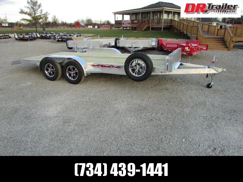 Wolverine Trailers 16 Aluminum Flatbed Carhauler Trailer Wolverine Trailers 16 Aluminum Flatbed Carhauler Trailer
