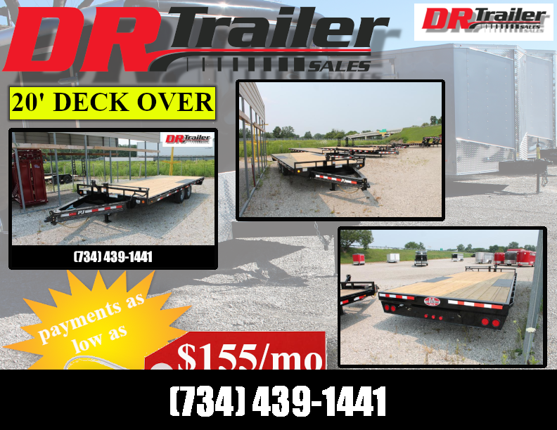 2022 PJ Trailers 20' DECK OVER EQUIPMENT TRAILER Equipment Trailer 2022 PJ Trailers 20' DECK OVER EQUIPMENT TRAILER Equipment Trailer
