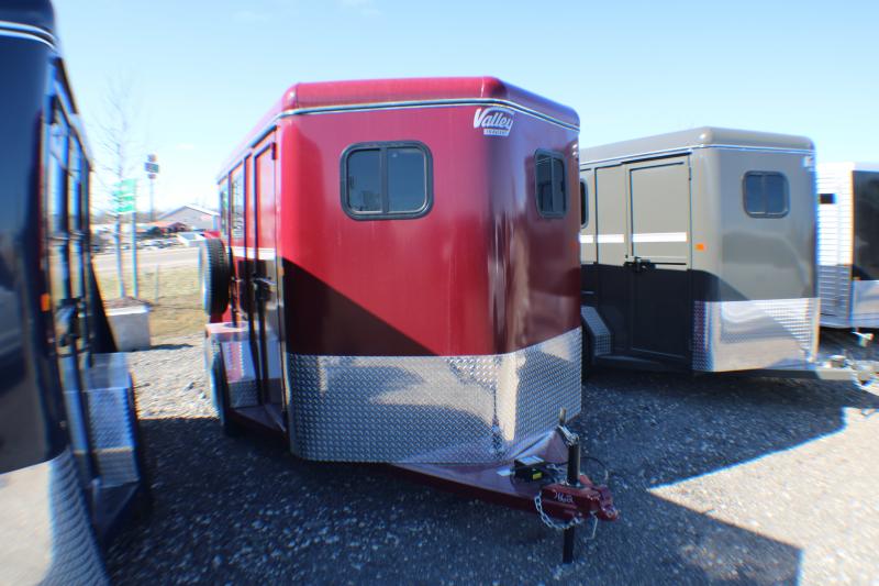 2024 Valley Trailers 2 HORSE Stock / Stock Combo Trailer Living