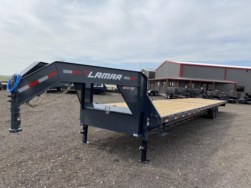 2022 Lamar 40ft 14k Flatbed Gooseneck Texas Trailer Classifieds