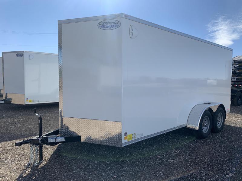 7X16X6.5 Continental Cargo (7K) Steel Enclosed Cargo Trailer w/ Ramp Door 7X16X6.5 Continental Cargo (7K) Steel Enclosed Cargo Trailer w/ Ramp Door