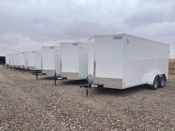 7X16X6.5 Continental Cargo (7K) Steel Enclosed Cargo Trailer w/ Ramp Door 7X16X6.5 Continental Cargo (7K) Steel Enclosed Cargo Trailer w/ Ramp Door