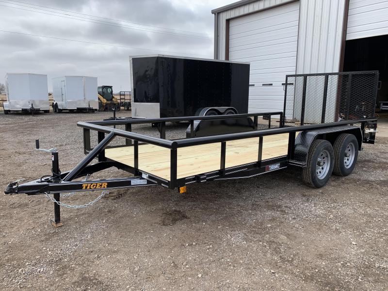 2021 Tiger 77X16 Tiger Tandem Axle Utility Trailer w/Ramp Gate 2021 Tiger 77X16 Tiger Tandem Axle Utility Trailer w/Ramp Gate