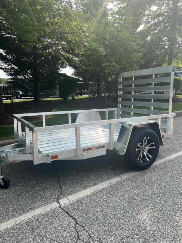 2024 Sport Haven Aluminum Utility 5'x8' 3k Deluxe Utility Trailer