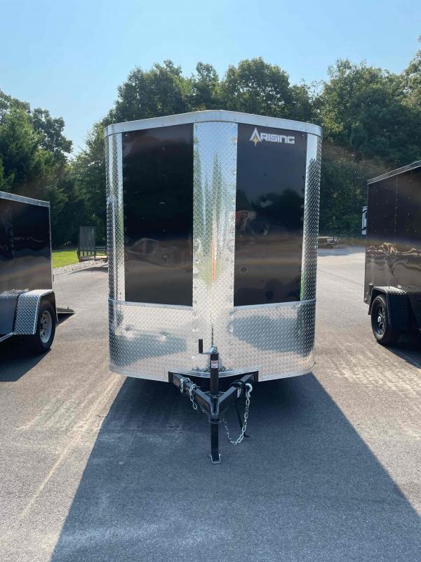 2022 Arising 6' x 12' Black Enclosed Cargo Trailer w/ Bar Lock 2022 Arising 6' x 12' Black Enclosed Cargo Trailer w/ Bar Lock