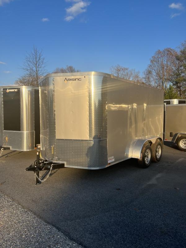 2023 Arising 7x12 Silver Mist Tandem Axle Enclosed Trailer 2023 Arising 7x12 Silver Mist Tandem Axle Enclosed Trailer
