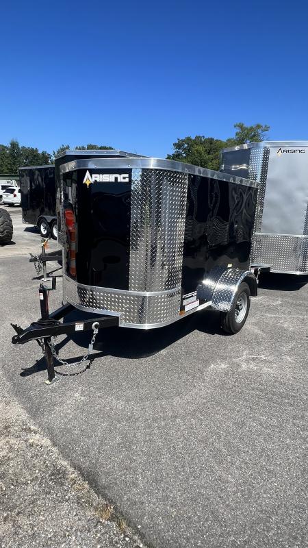 2023 Arising 4x6 Black Enclosed Trailer VQeOTQiqjzj