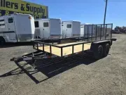Utility Trailer 2026 6.83X14 Down 2 Earth Trailers 7×14 Tandem Axle Utility Trailer -dte8214