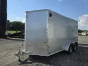 Aluminum 2025 7X14 EZ Hauler 7×14 tandem axle cargo enclosed aluminum trailer Aluminum Trailers