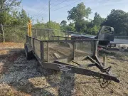 Utility Trailer 7X16 Hooper Trailer USED 7X16 7K 24″ Mesh Sides Utility Trailer -DTE716-USE