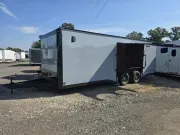 Car Hauler Trailer 2026 8.5X24 Covered Wagon Trailers 8.5X24 10K Enclosed Car Hauler With Escape 