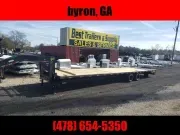 Delta trailer 40 ft gooseneck deckover mega ramp Flatbed Trailer