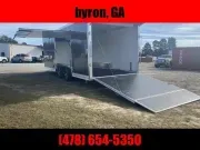 Aluminum 8x24 Tandem Axle Charcoal Enclosed Car hauler / Racing Trailer