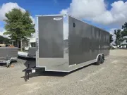 Enclosed 2027 8X24 Freedom Trailers 8.5×24 14k Enclosed Carhauler w/ Ramp door trailer polyc