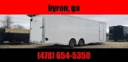 EZhauler 8.5x28 car hauler spread axle ramp door Elite Ecsape door