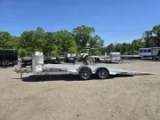 Aluminum 2025 7X18 Aluma 8218 tilt anniversary car hauler trailer aluminum Aluminum Trailers-ALUM821