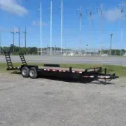 Equipment Trailer 2026 7X24 Down 2 Earth Trailers 82×24 14k Wood Deck 7×24 equipment trail