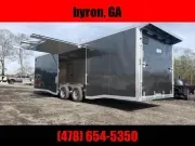 EZhauler trailer 8.5x28 car hauler spread axle ramp door Elite Ecsape door