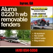 Aluminum 2024 6.83X20 Aluma 8220 h wb wide body carhauler trailer side load Aluminum Trailers-alum82