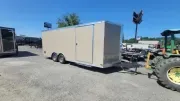 Enclosed 2026 8.5X20 Covered Wagon Trailers USED 8.5X20 Enclosed Car Hauler Trailer -ECCW8520-USE