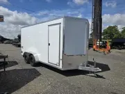 Aluminum 2026 7X16 EZ Hauler 7×16 XLT Pro tandem axle cargo enclosed aluminum trailer -ecmi716-