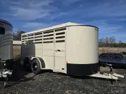 Livestock/Horse Trailer 2027 6X16 Delta Trailers 6×16′ 500 ES Livestock Bumper Pull Tr