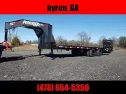 Anderson trailer 25 ft gooseneck deckover mega ramp Flatbed Trailer
