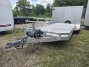 Aluminum 2016 6.50X18 Aluma 7818 Tandem Axle Aluminum Car Hauler With Ramps -alum7818-USED-144639