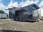 Enclosed 2026 8.5X24 Covered Wagon Trailers USED 8.5×24 10k black Enclosed Carhauler trailer w 