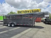 Gooseneck 2026 6X20 Delta Trailers 6×20 500 ES Gooseneck Live Stock Trailer -AGLSGN616-07061