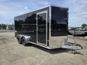 Aluminum 2026 7X16 EZ Hauler 7×16 XLT PRO tandem axle cargo enclosed aluminum trailer -ecmi7