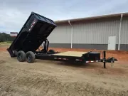 Dump Trailer 2026 7X18 Midsota DUMP 18 FFRD 24 high side Low Pro dump trailer w ramps -DUMPFFRD18-12