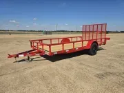 Utility Trailer 2027 6.33X14 Down 2 Earth Trailers 76x14UT Wood Flat Deck Utility Trailer –